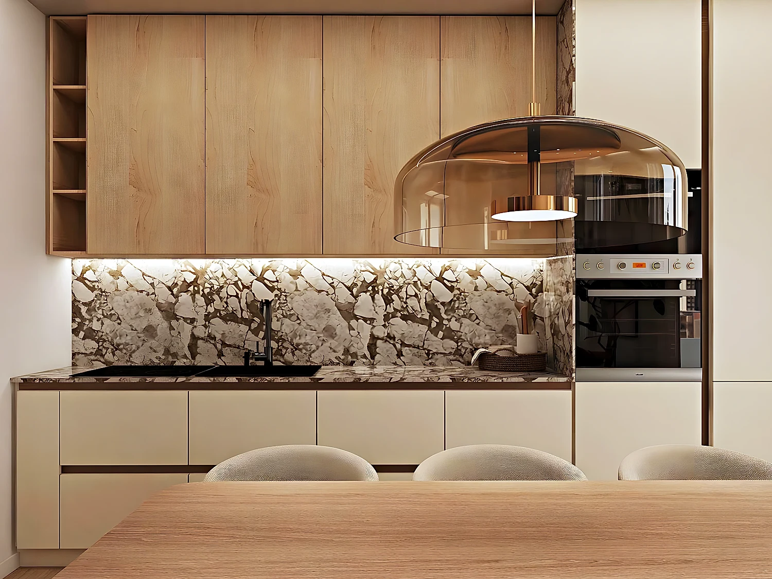 Diseño 3D y distribución de una cocina a medida